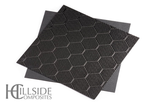 Carbon fiber veneer, honeycomb weave